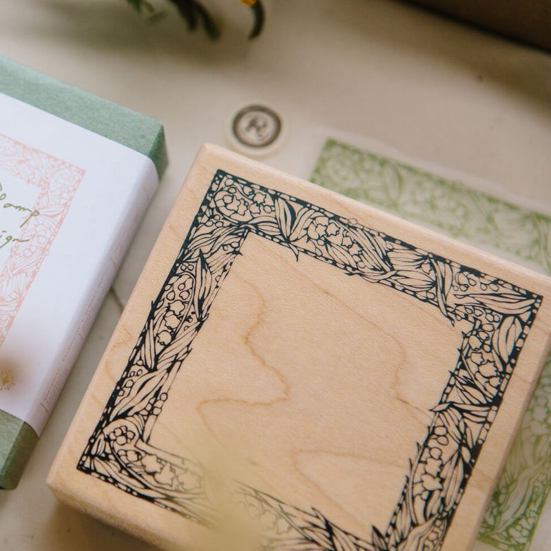 OURS Muguet Frame Rubber Stamp