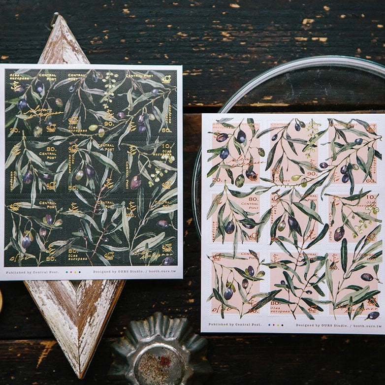 OURS Postage Stickers - Olive Branches