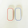 Classiky Letterpress Label Cards (Red/Blue)