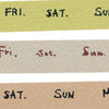 Classiky Weekly Washi Tape