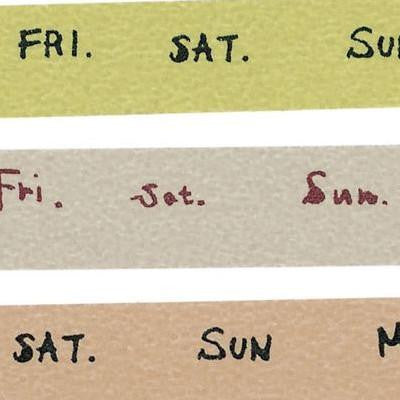 Classiky Weekly Washi Tape