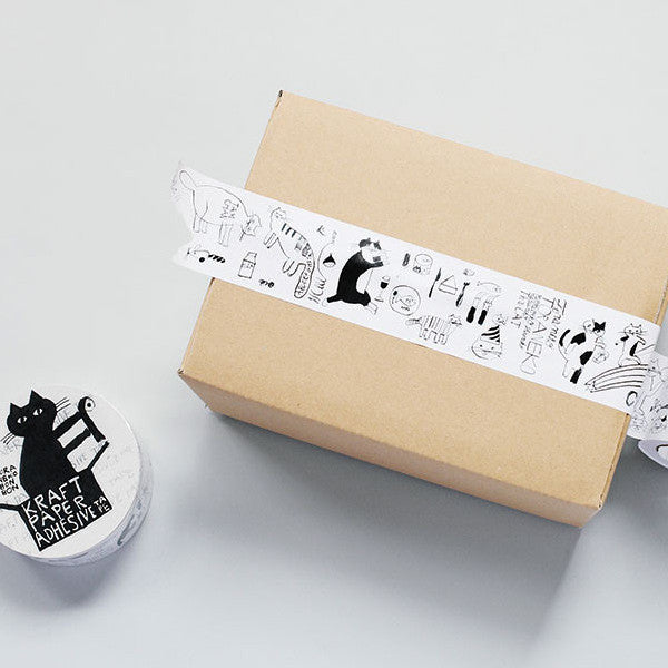 Classiky x Toranekobonbon Craft Paper Tape - Cat