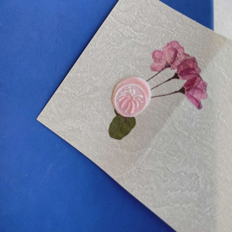Pressed Flower Print-on Sticker: Cherry Blossom