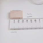 9pt. (2) Tiny Text Rubber Stamp