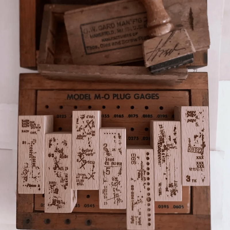 PlusMinus Original Rubber Stamp Set - Film Noir