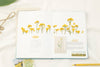 Press Flower Stickers Rapeseed Flower