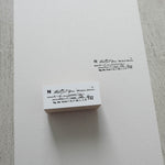 YOHAKU Original Rubber Stamp - Memory