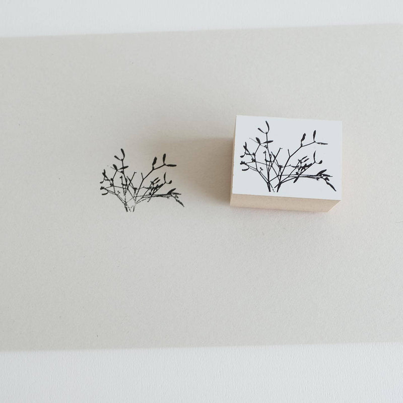 YOHAKU Rubber Stamp S-026 | Mistletoe