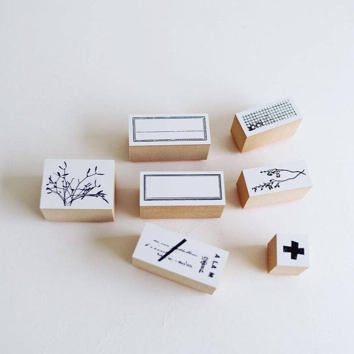 YOHAKU Rubber Stamp Set S-032 | vol.5