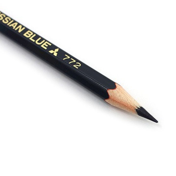 Mitsubishi Vermilion and Prussian Blue Pencil - 5:5