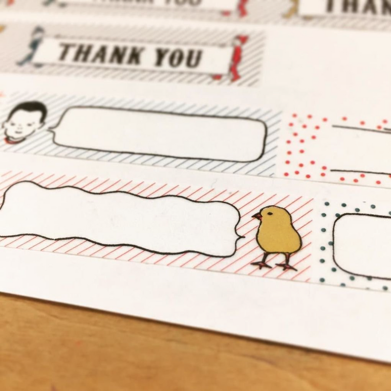 Goat x Masco Perforated Washi Tape - Dialogue Box