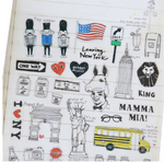 Suatelier Stickers - City Collection (China/ Moscow/ New York/ Paris/ London/ frankfurt am main/ Tokyo)