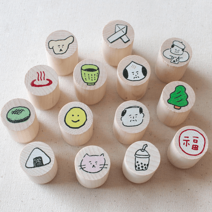 Ajassi Rubber Stamp - Round Series