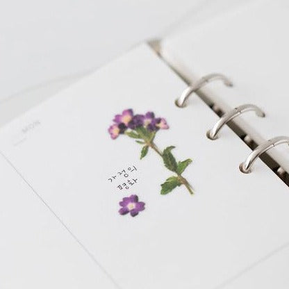Press Flower Stickers Verbena