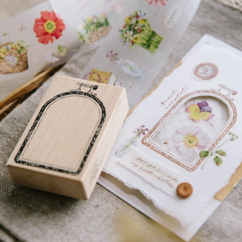 OURS Rubber Stamp - Window Embroidery Hoop