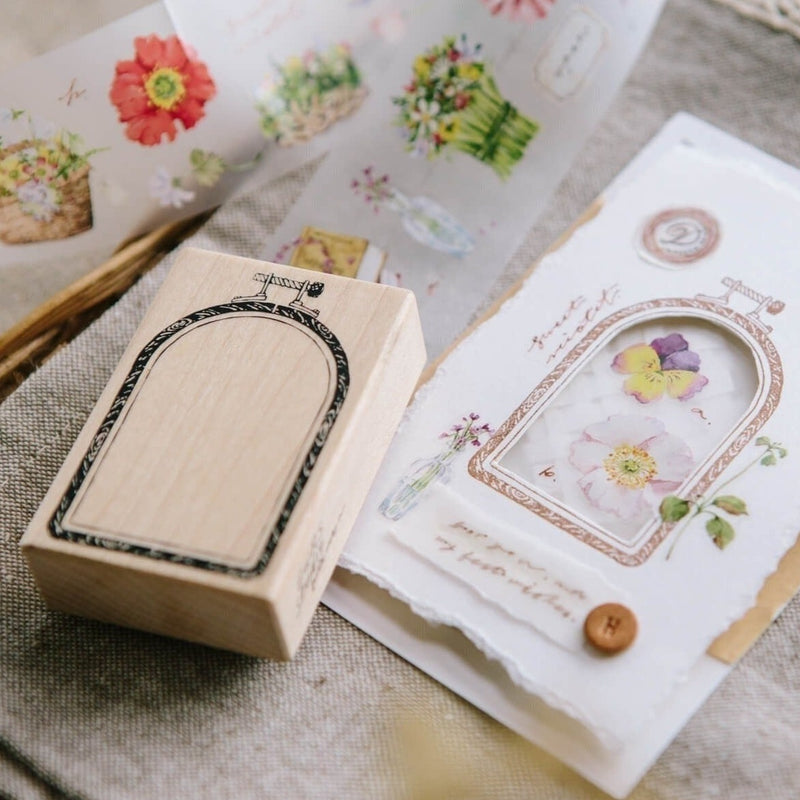 OURS Rubber Stamp - Window Embroidery Hoop