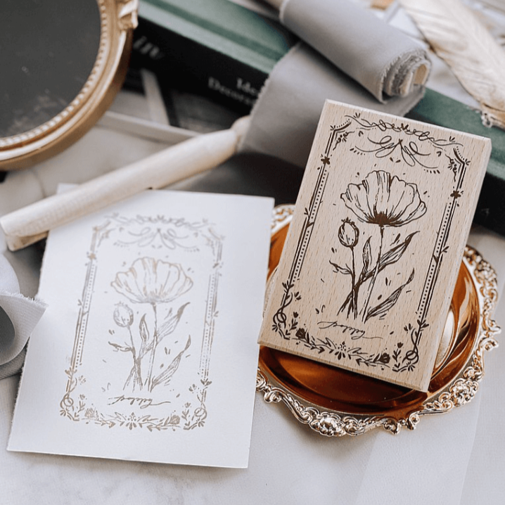 Meow Illustration The Old Fashion Way Rubber Stamp - Y1801