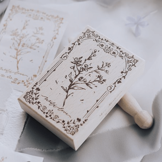 Meow Illustration The Old Fashion Way Rubber Stamp - Y1804