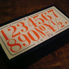 Big Number Rubber Stamp Set