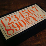 Big Number Rubber Stamp Set
