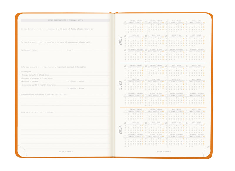 Rhodia Webplanner 2023 - Horizontal Grid