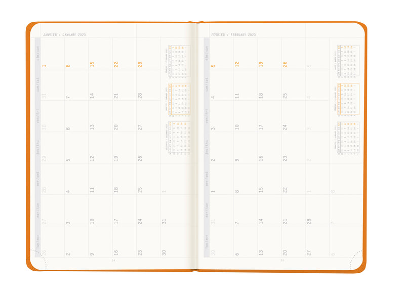 Rhodia Webplanner 2023 - Horizontal Grid