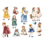 Amie Sticker Flakes - Antique girl