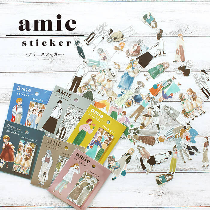 Amie Sticker Flakes - Antique girl