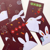 Year of Rabbit Lucky Sticker + Red Envelope Set