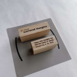 SOMe Phrase Rubber Stamp - scattered thoughts