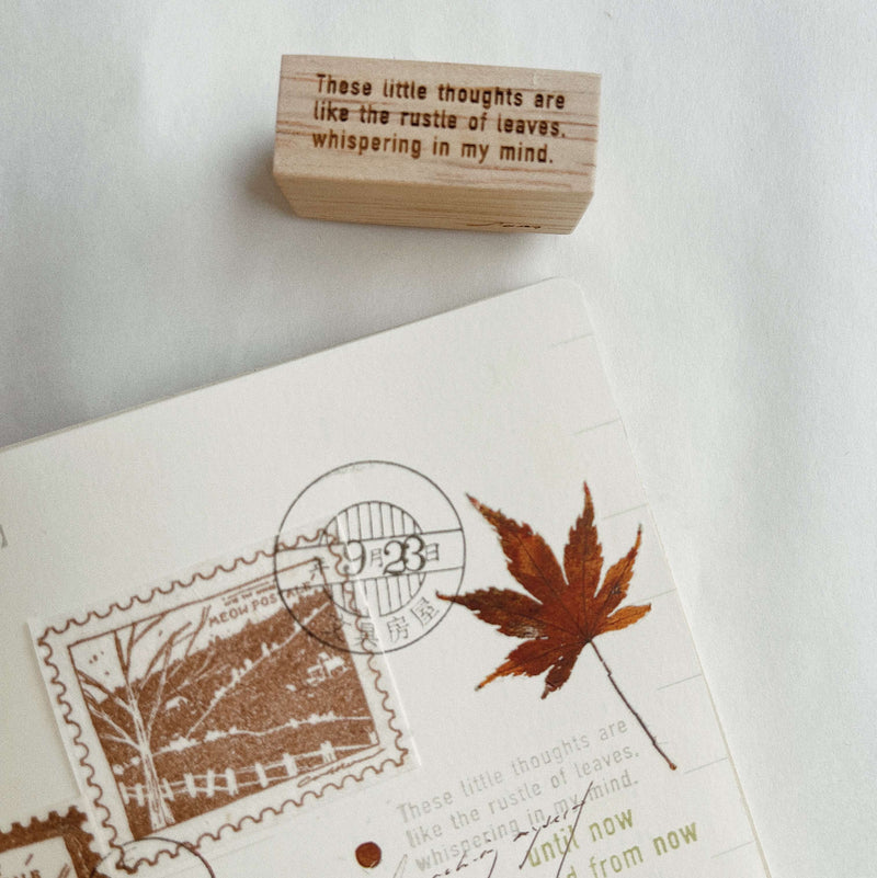 SOMe Phrase Rubber Stamp - Autumn Series (II)
