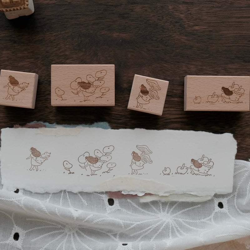 bighands Rubber Stamp - Pick Some Flowers