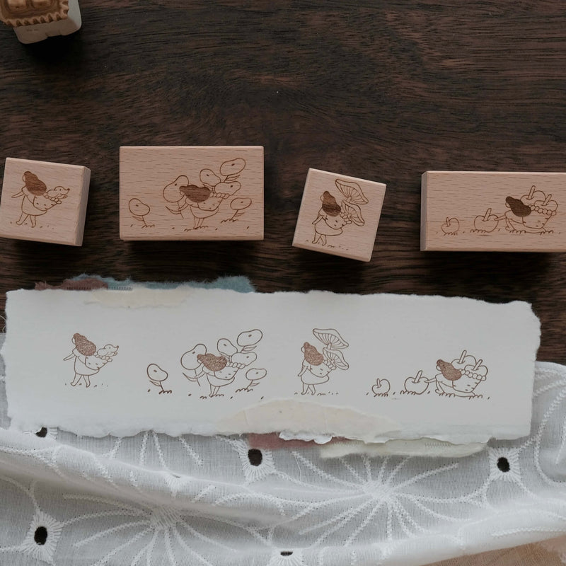 bighands Rubber Stamp - Pick Some Apples