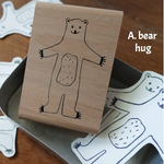 evakaku A Rubber Stamp - bear Bear