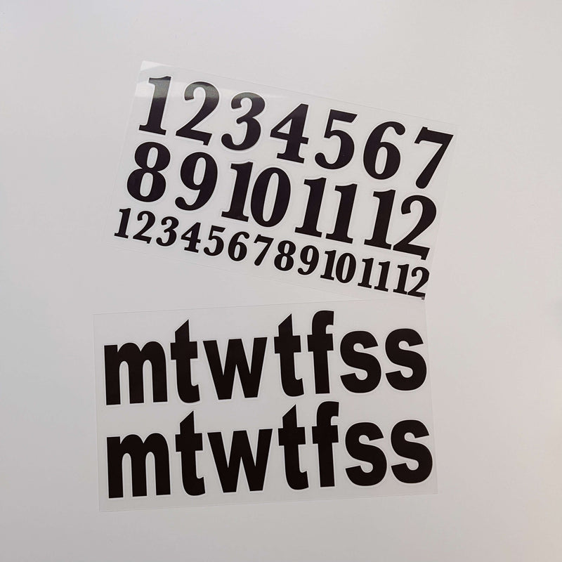 Print-on Sticker: Large Size Alphabets & Numbers