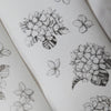modaizhi Hydrangea Washi Tape - Black & Brown