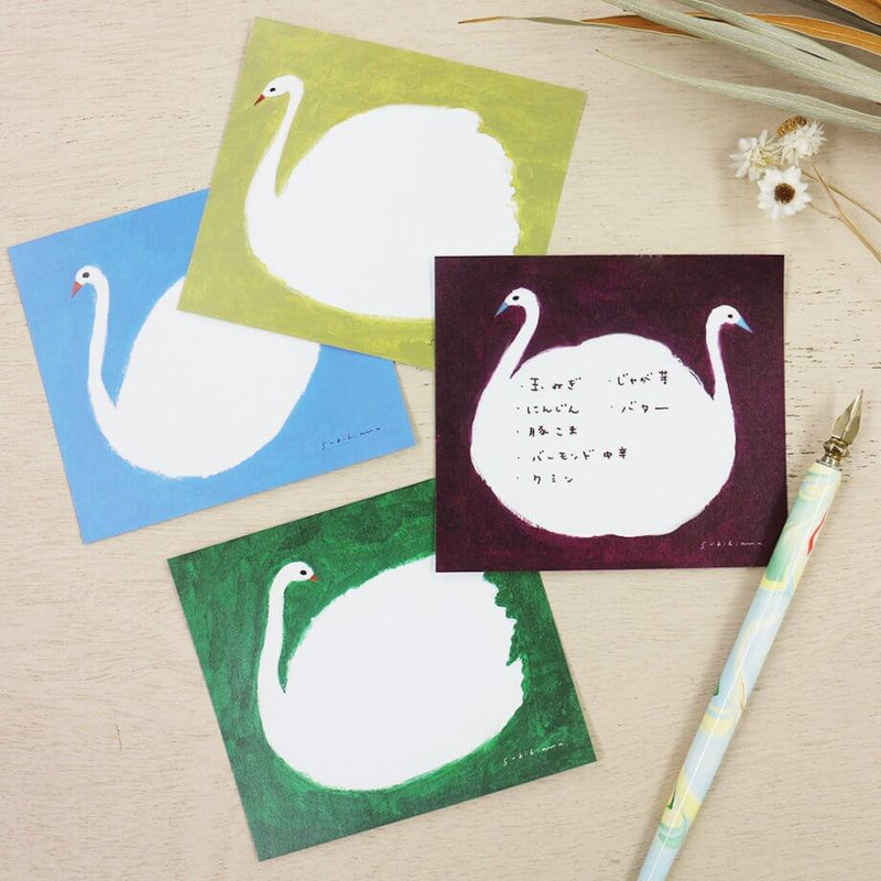 Subikiawa Memo Block - Swan