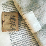 LampxPaperi Book Label Rubber Stamp
