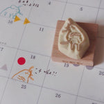 bighands Handmade Rubber Stamp - Head Tilt Animals