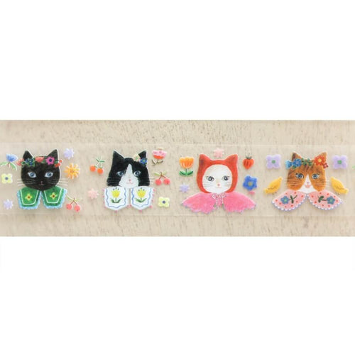 Aiko Fukawa Clear Masking Tape - Cat Cat