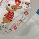Clear Postcard - Flower and Rabbit