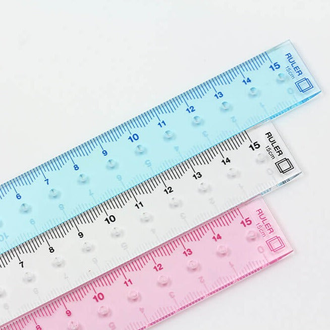Reading Clear Guide Ruler MD 15cm Clear Ruler – Sumthings of Mine