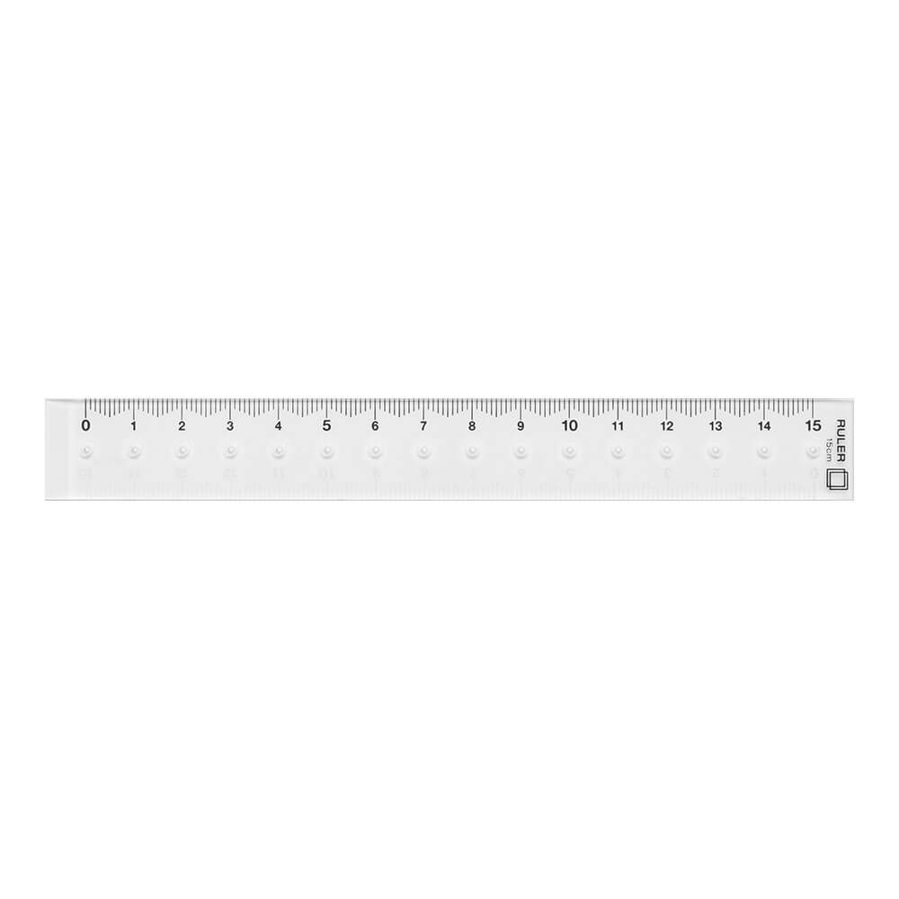 Clear Paper Ruler MD 15cm Clear Ruler – Sumthings of Mine