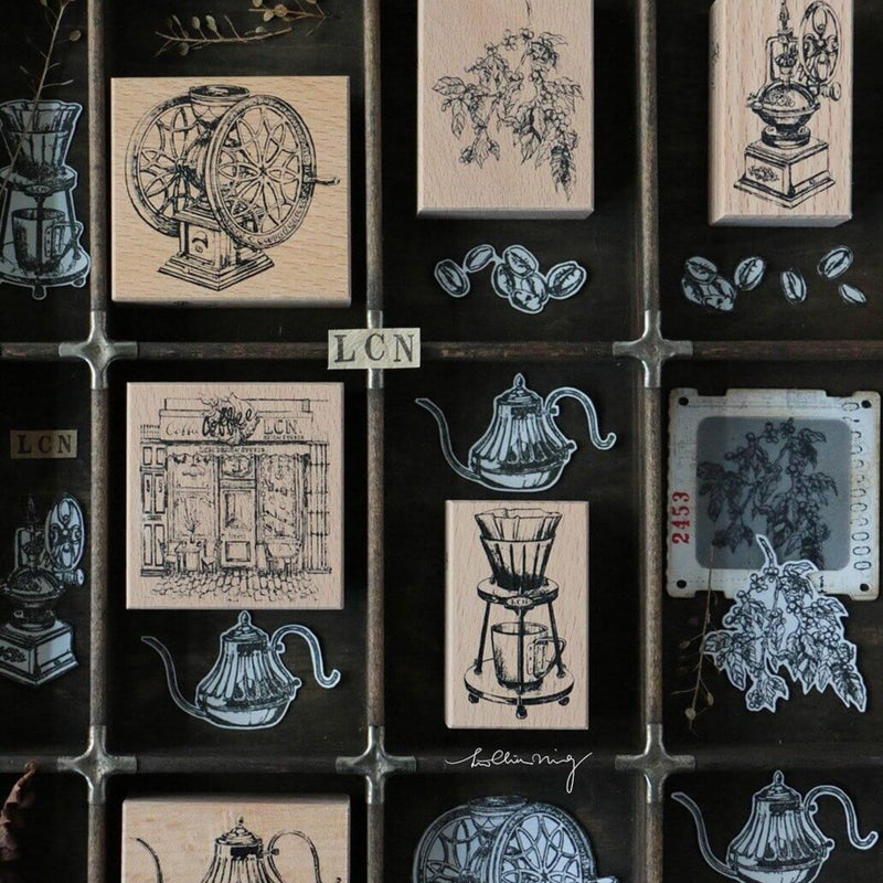 LCN Rubber Stamp Set - Coffee Stamp Vol.2