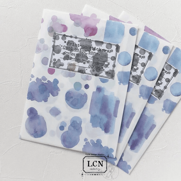 LCN Print-On Stickers - Cold Colour Tone