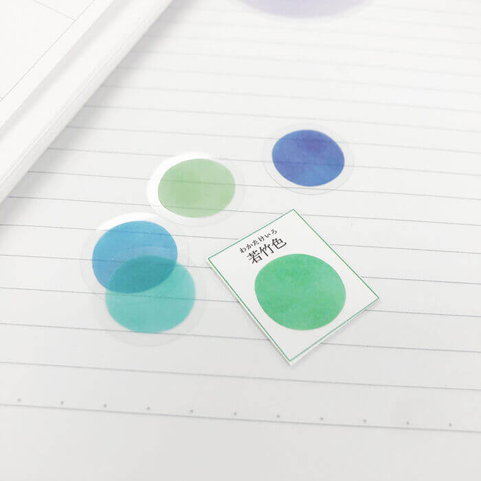 Seasonal Colour Swatch Tracing Paper Stickers