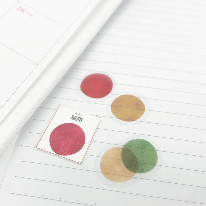Seasonal Colour Swatch Tracing Paper Stickers