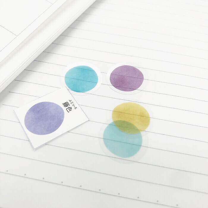 Seasonal Colour Swatch Tracing Paper Stickers