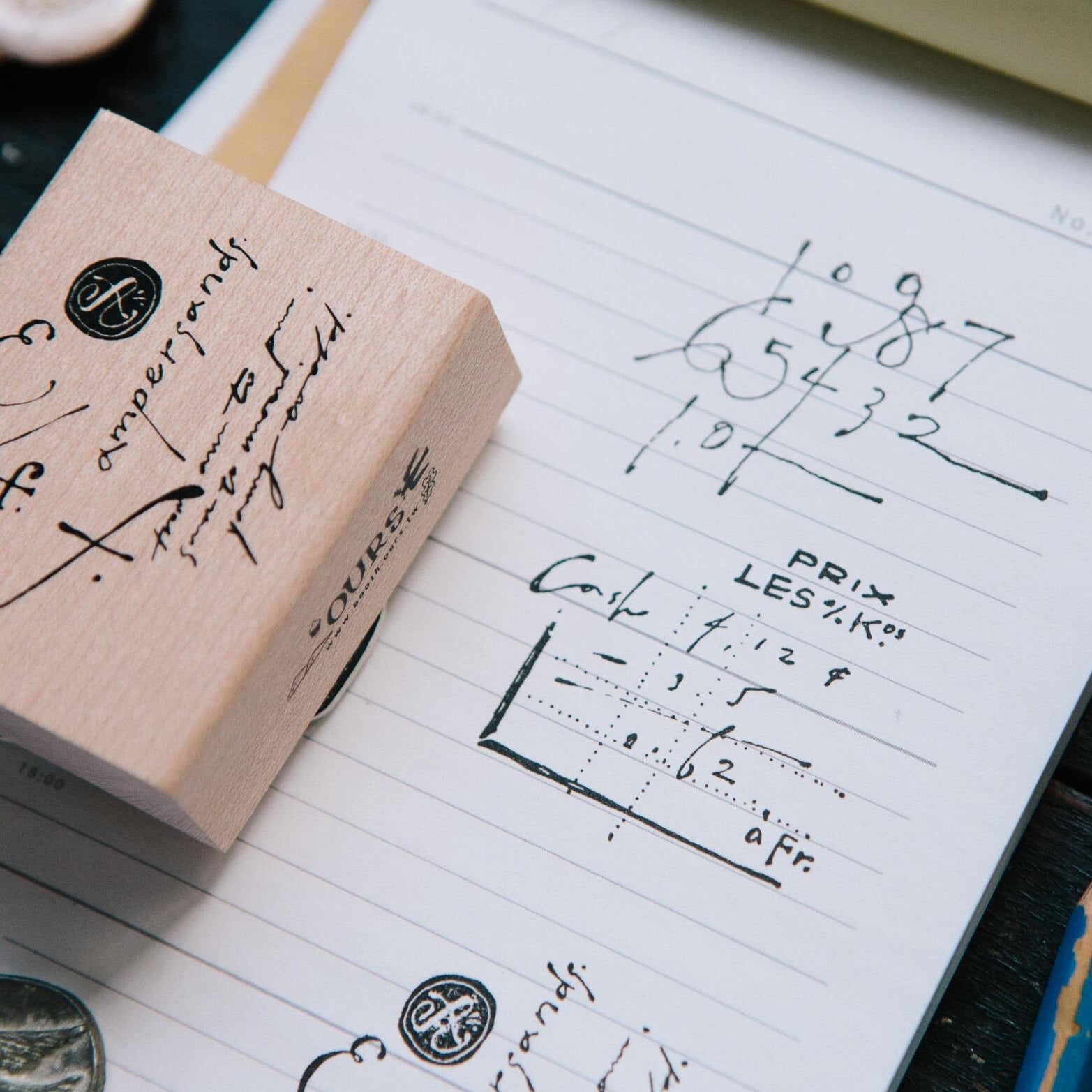 OURS Rubber Stamp Set - Daily Cursive Set B – Sumthings of Mine