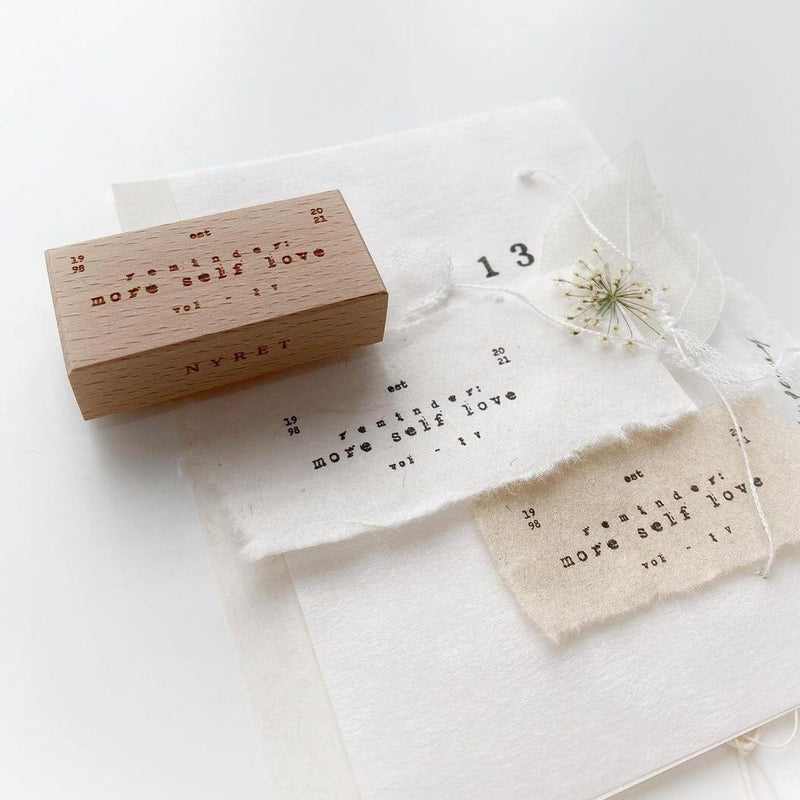 nyret Rubber Stamp - More Self Love